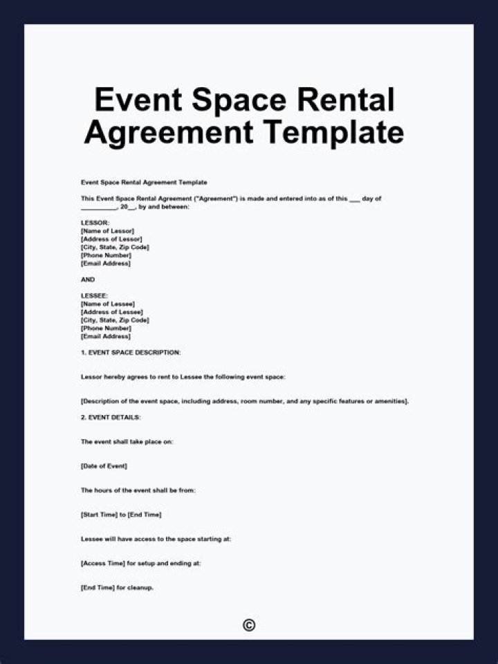 A Guide To An Event Space