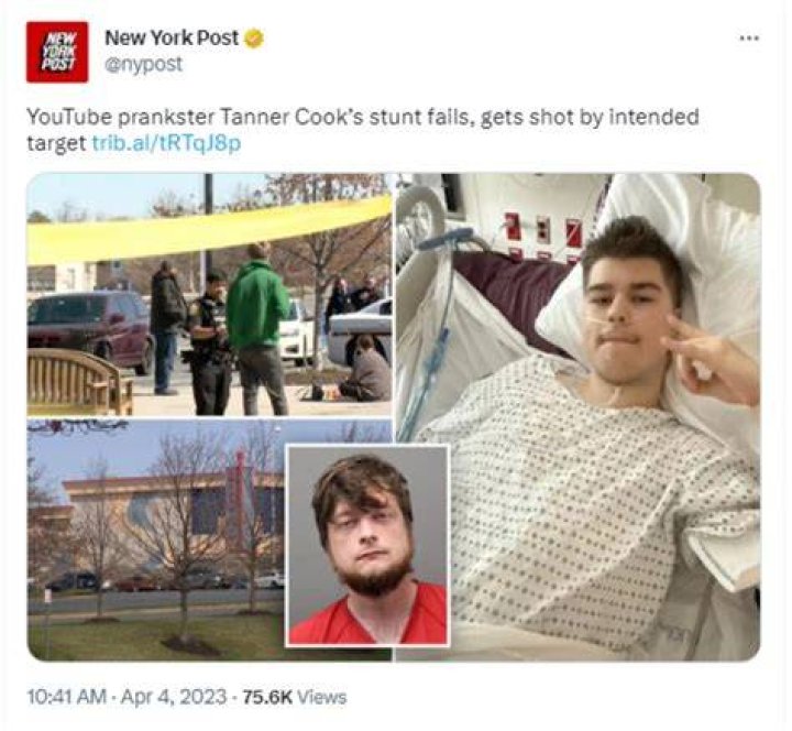 Alan Colie Shot Tanner Cook: YouTuber Prank Gone Wrong