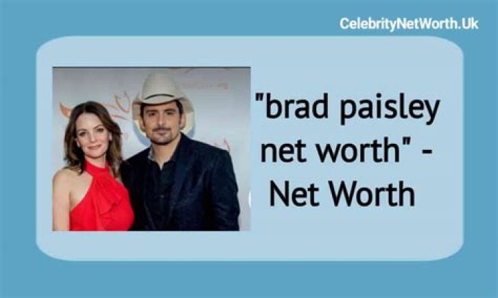 Brad Paisley Net Worth | Celebrity Net Worth |
