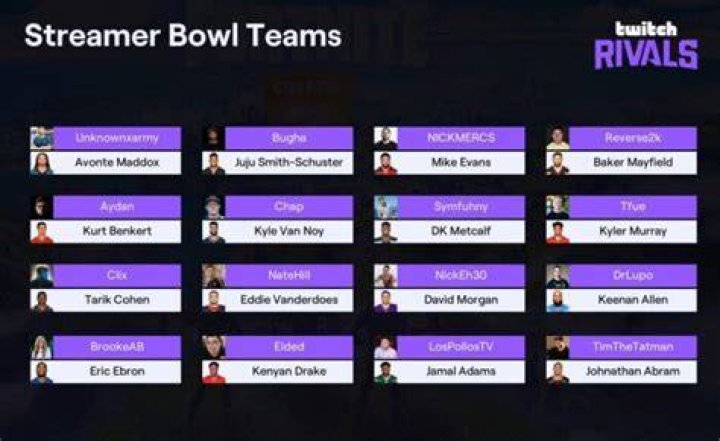 Here Are The NFL Pros Selected For Twitch Rivals Fortnite Streamer Bowl ·