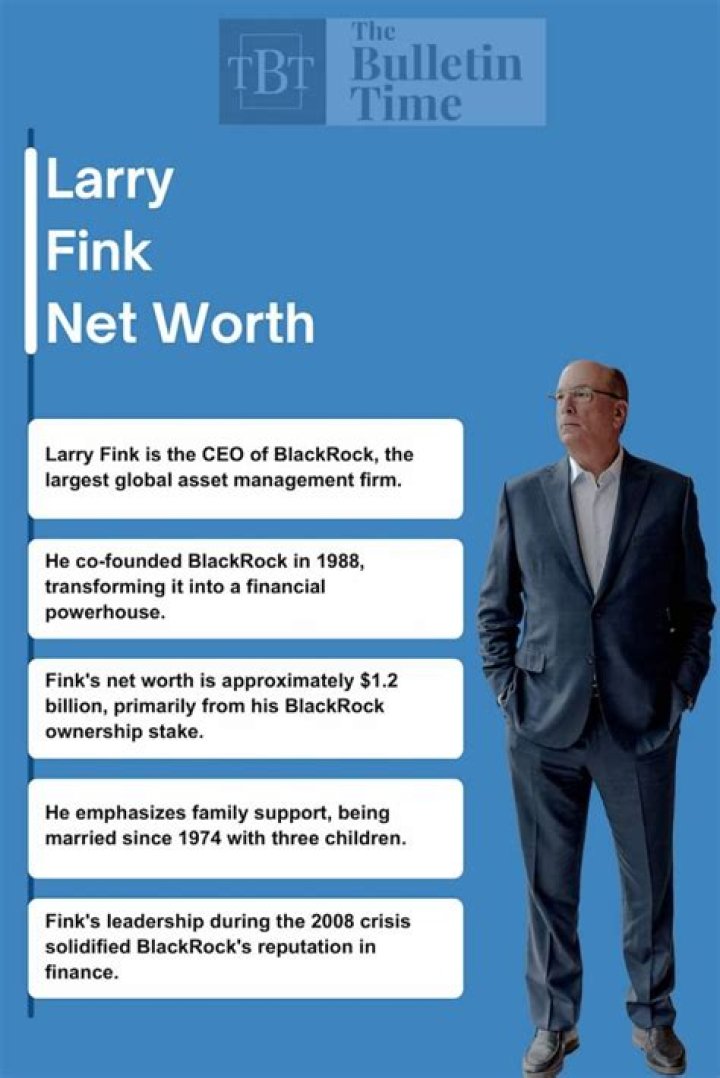 How Rich Is Larry Fink? Exploring The Net Worth Of A Financial Titan