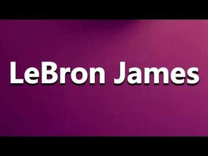 How to pronounce lebron james