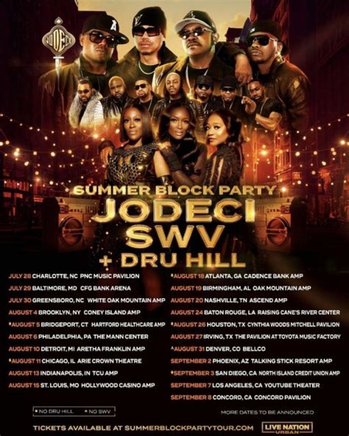 Jodeci 2023 Concert Tour Dates, Presale Code, Tickets