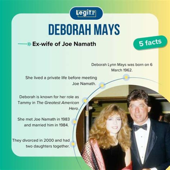 Joe Namaths ex-wife Deborah Mays Biography: Net Worth, Age, Movies, Children, Height, Family
