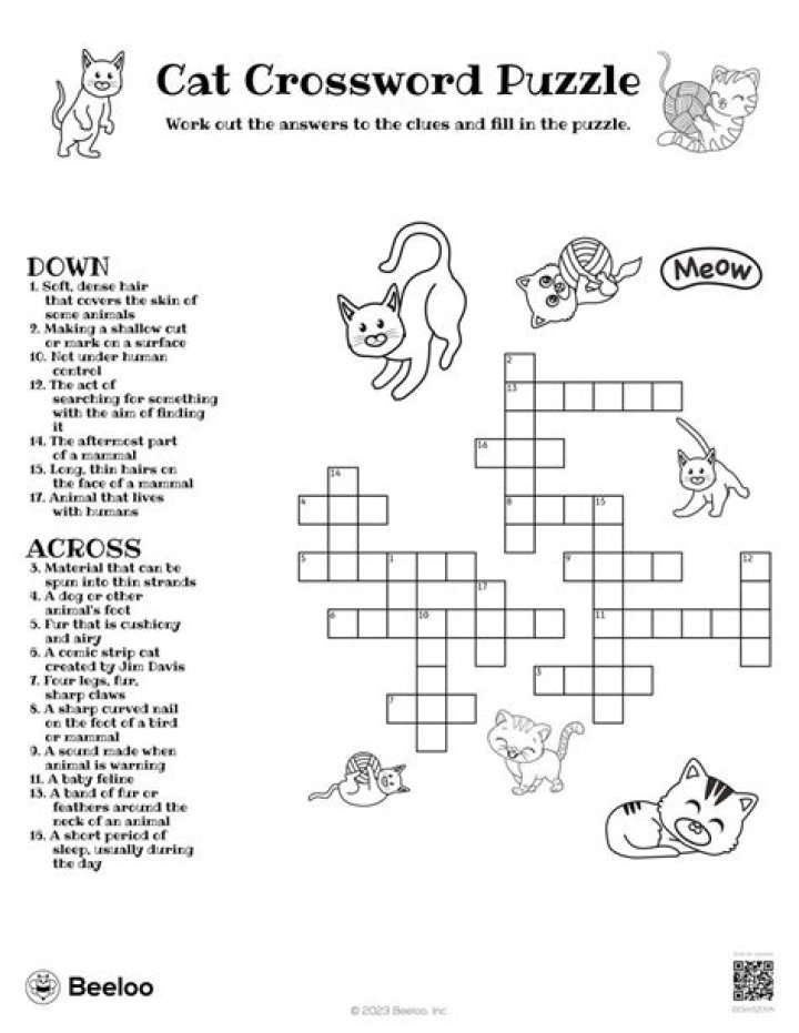 LA Times One with joint custody of a pet cat? Crossword Clue