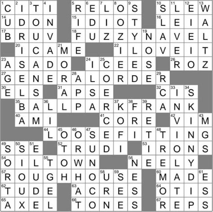 Wall Street Riga Resident Wsj Crossword Clue